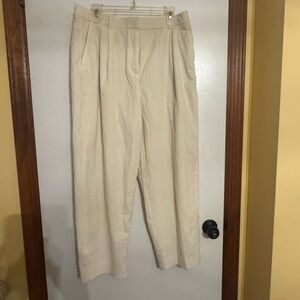 J.Crew NALYA Corduroy Pants Cotton Stretch Wide Leg Relaxed Fit Size 12
